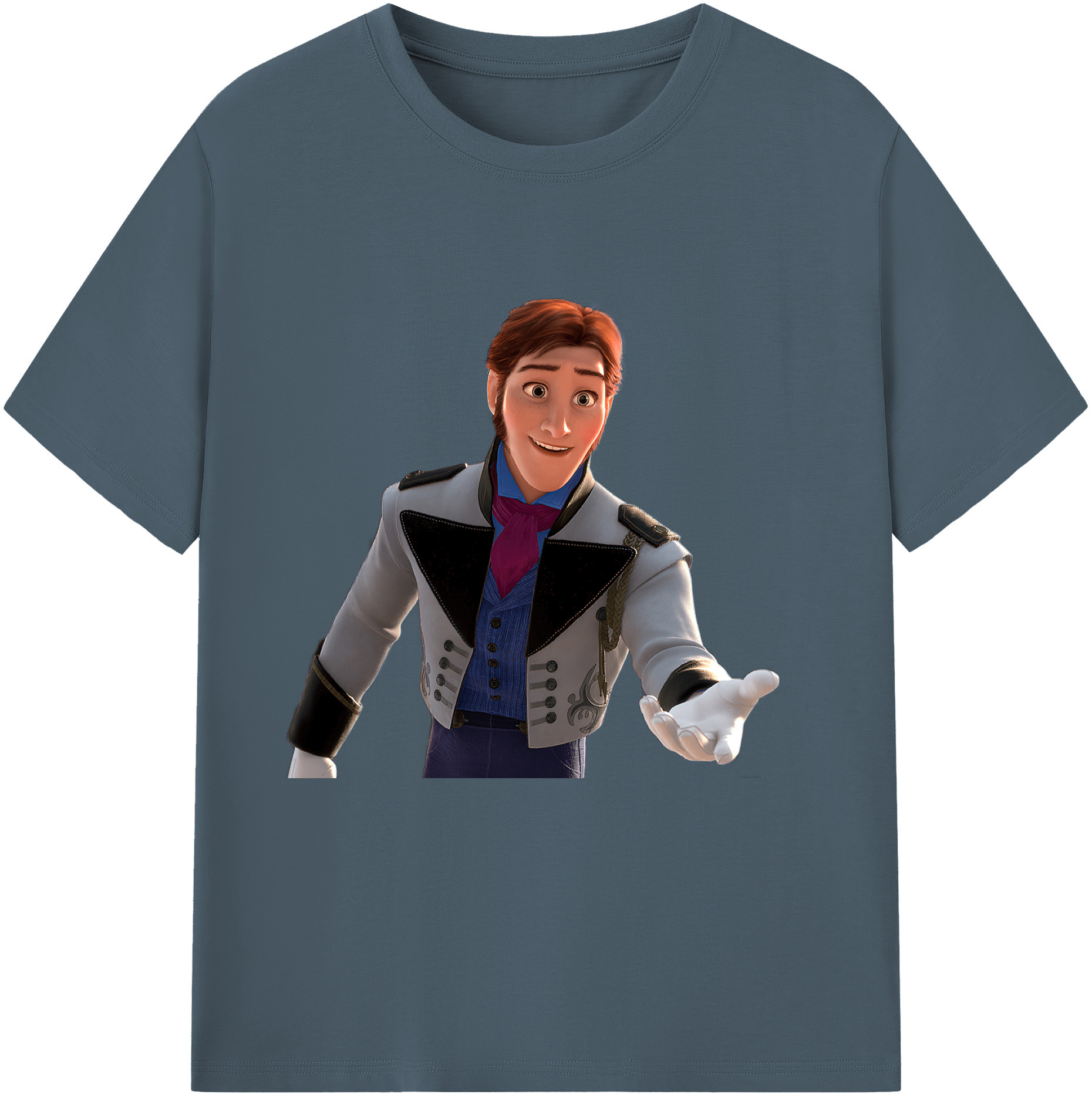 （画像用） アナと雪の女王 アンナ エルサ Frozen Anna Elsa 綿100％半袖Tシャツ（フロントプリント）
